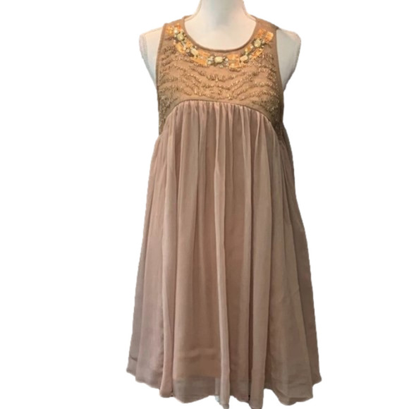 BLUSH NOIR Beaded Swing Dress NWT - Picture 1 of 7